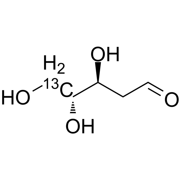 Thyminose-<sup>13</sup>C-2 Chemical Structure
