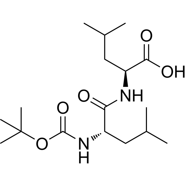 N-[(1,1-Dimethylethoxy)carbonyl]-L-leucyl-L-leucine Chemical Structure