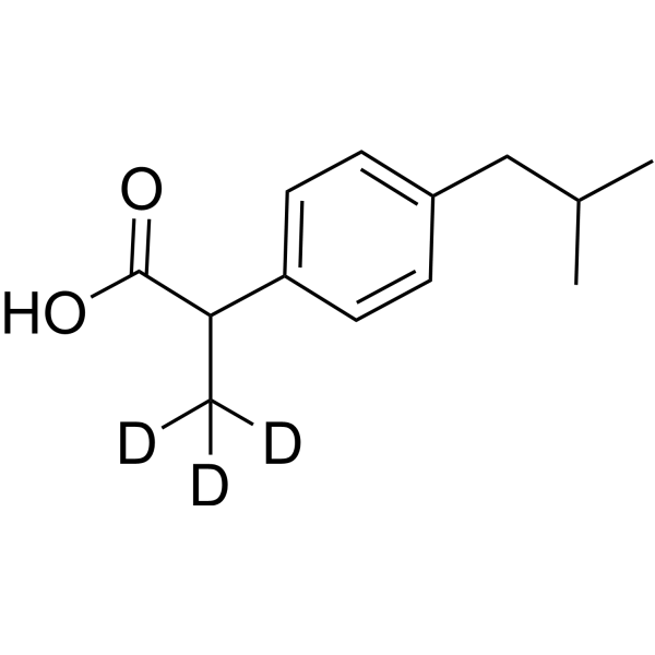 Ibuprofen-d<sub>3</sub> Chemical Structure