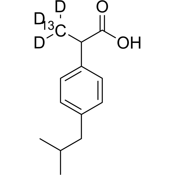 Ibuprofen-<sup>13</sup>C,d<sub>3</sub> Chemical Structure