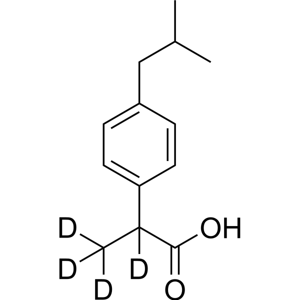Ibuprofen-d<sub>4</sub> Chemical Structure