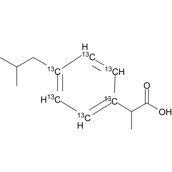 Ibuprofen-<sup>13</sup>C<sub>6</sub> Chemical Structure