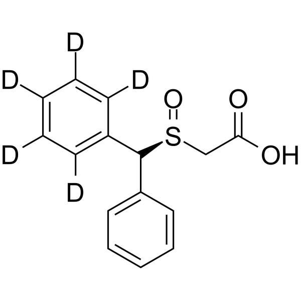 (S)-(+)-Modafinic acid-d<sub>5</sub> Chemical Structure