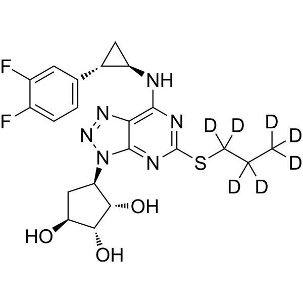 Deshydroxyethoxy Ticagrelor-d7