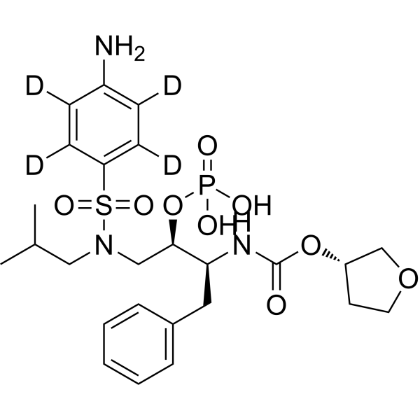 Fosamprenavir-d<sub>4</sub> Chemical Structure