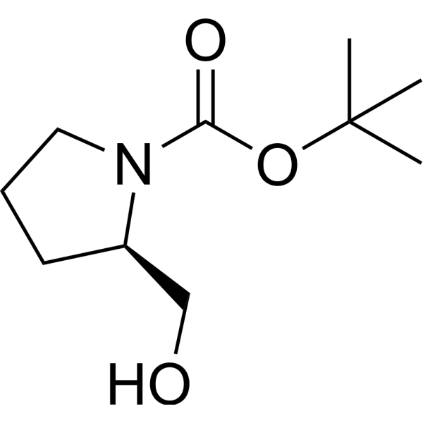 N-Boc-D-prolinol Chemical Structure