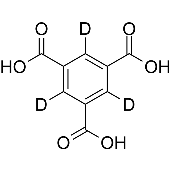 Benzene-1,3,5-tricarboxylic acid-d<sub>3</sub> Chemical Structure