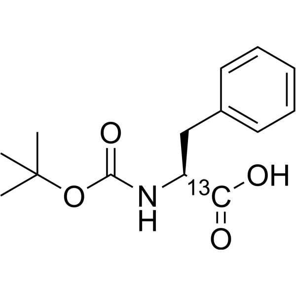 BOC-L-Phenylalanine-<sup>13</sup>C Chemical Structure