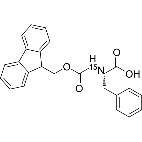 Fmoc-Phe-OH-<sup>15</sup>N Chemical Structure