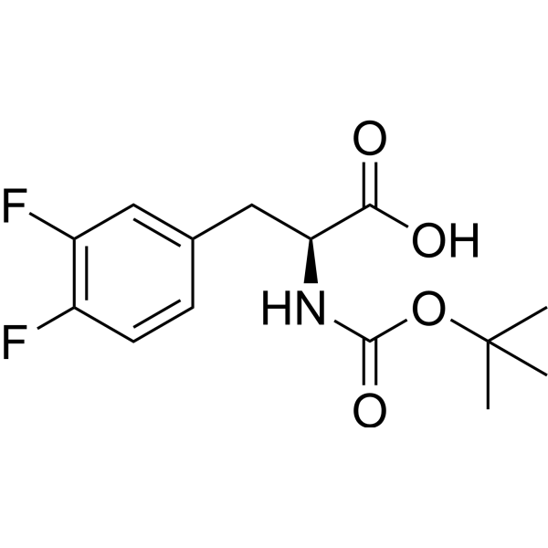 (2S)-2-[(tert-Butoxycarbonyl)amino]-3-(3,4-difluorophenyl)propionic acid Chemical Structure