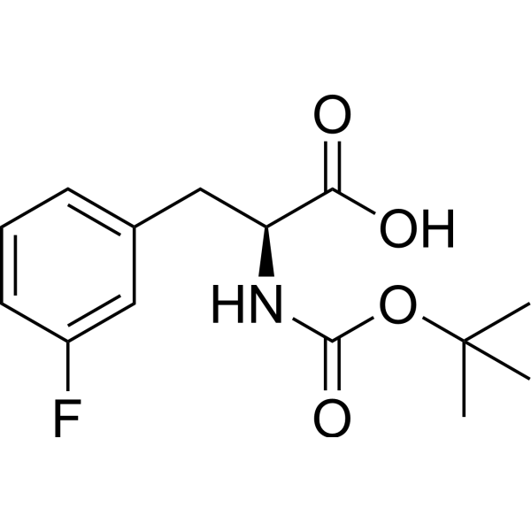 (2S)-2-[(tert-Butoxycarbonyl)amino]-3-(3-fluorophenyl)propionic acid Chemical Structure