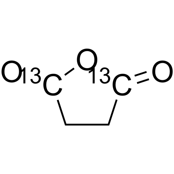Succinic anhydride-<sup>13</sup>C<sub>2</sub> Chemical Structure