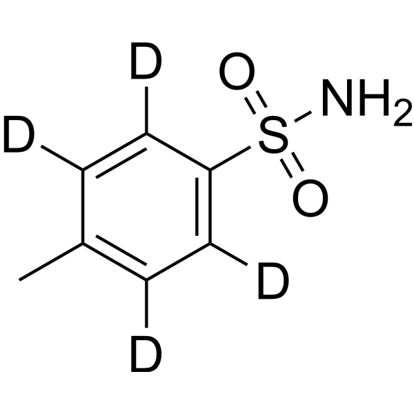 4-Tolyl-sulfonamide-d<sub>4</sub> Chemical Structure