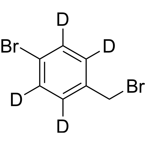 1-Bromo-4-(bromomethyl)benzene-d<sub>4</sub> Chemical Structure