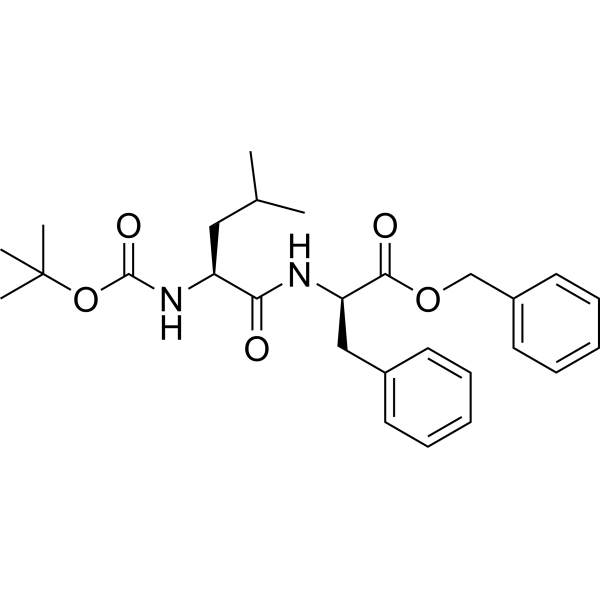D-Phenylalanine, <em>N</em>-[<em>N</em>-[(1,1-dimethylethoxy)carbonyl]-<em>L</em>-leucyl]-, phenylmethyl ester
