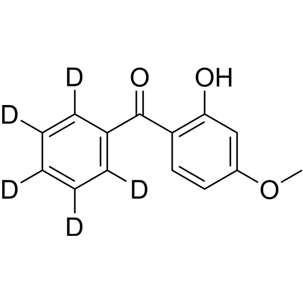 Oxybenzone-d<sub>5</sub> Chemical Structure