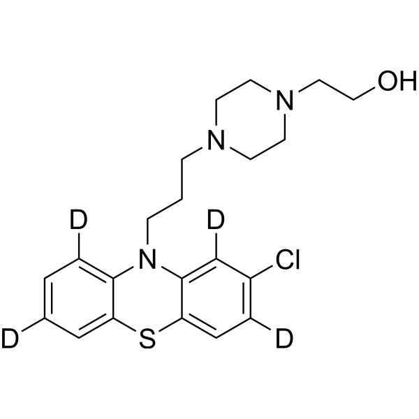 Perphenazine-d<sub>4</sub> Chemical Structure