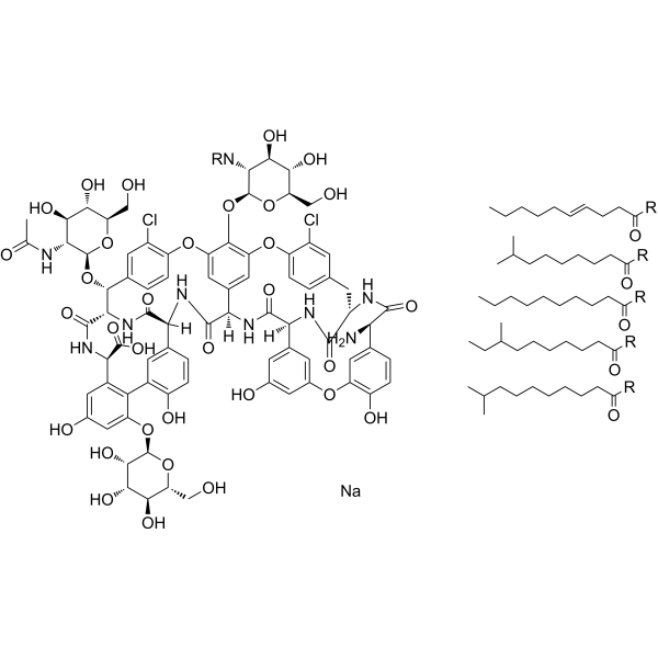Teicoplanin sodium Chemical Structure