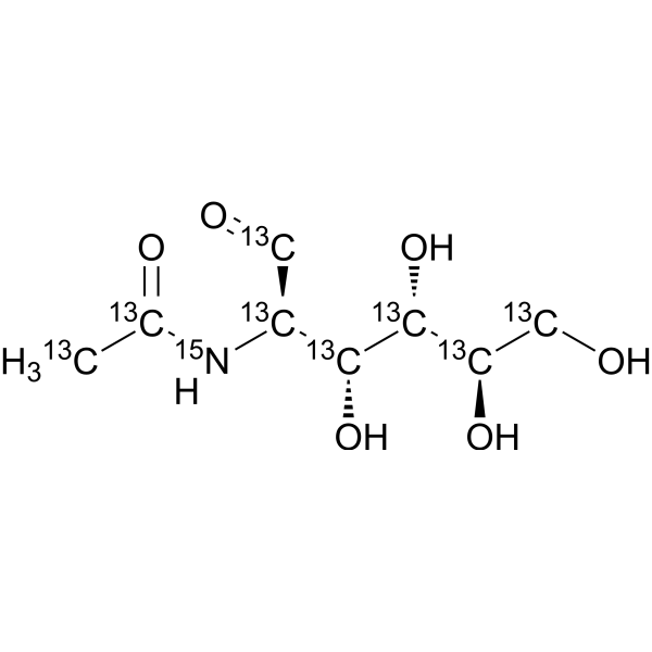 <em>N</em>-Acetyl-D-glucosamine-13C8,15<em>N</em>