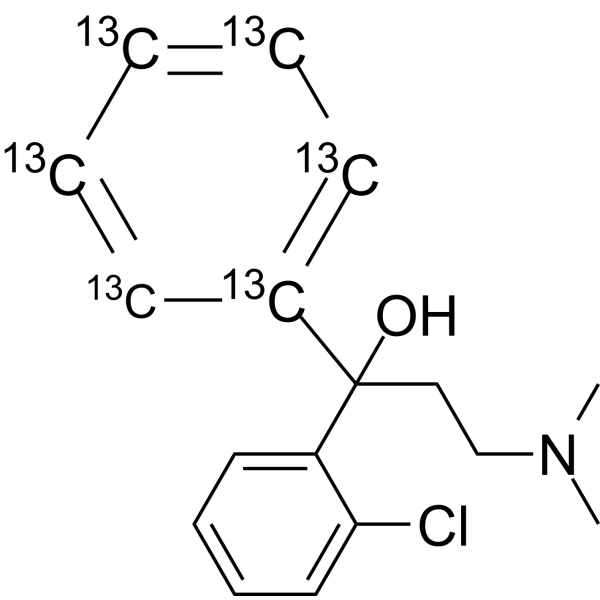 Chlophedianol-<sup>13</sup>C<sub>6</sub> Chemical Structure