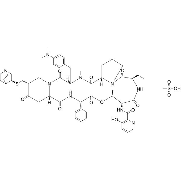 Quinupristin mesylate Chemical Structure