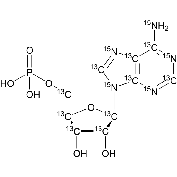 Adenosine monophosphate-13C10,15N<em>5</em>