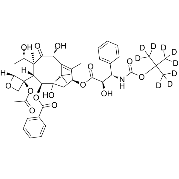 Docetaxel-d<sub>9</sub> Chemical Structure