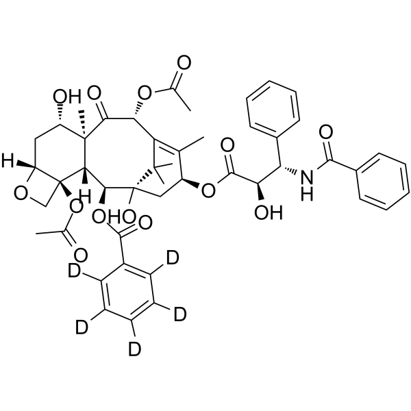 Paclitaxel-d<sub>5</sub> (benzoyloxy) Chemical Structure