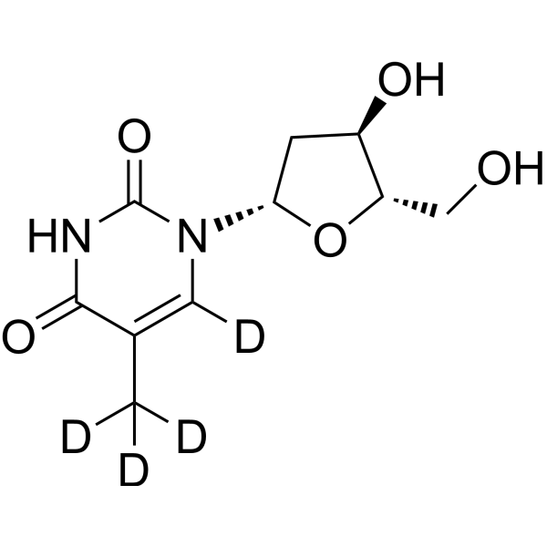 Telbivudine-d<sub>4</sub> Chemical Structure
