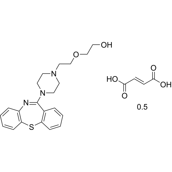 Quetiapine hemifumarate (Standard) Chemical Structure
