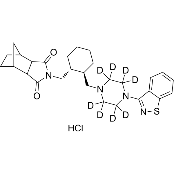 Lurasidone-d<sub>8</sub> hydrochloride Chemical Structure