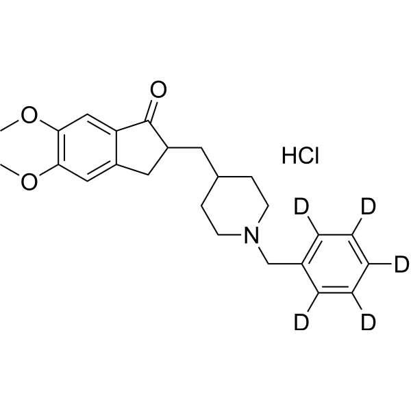 Donepezil-d<sub>5</sub> hydrochloride Chemical Structure