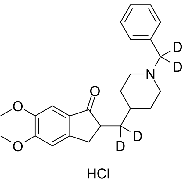 Donepezil-d<sub>4</sub> hydrochloride Chemical Structure