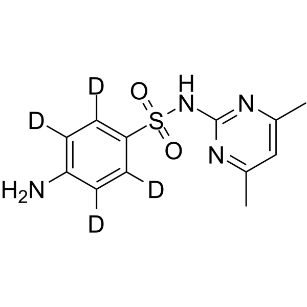 Sulfamethazine-d<sub>4</sub> Chemical Structure