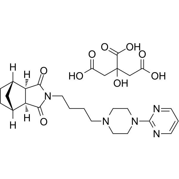 Tandospirone citrate Chemical Structure