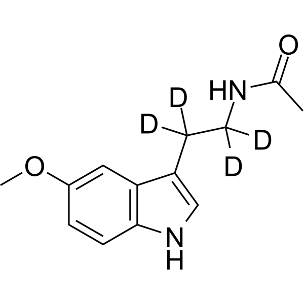 Melatonin-d<sub>4</sub> Chemical Structure