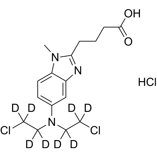 Bendamustine-d<sub>8</sub> hydrochloride Chemical Structure