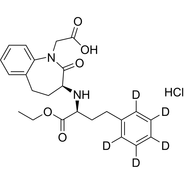 Benazepril-d<sub>5</sub> hydrochloride Chemical Structure