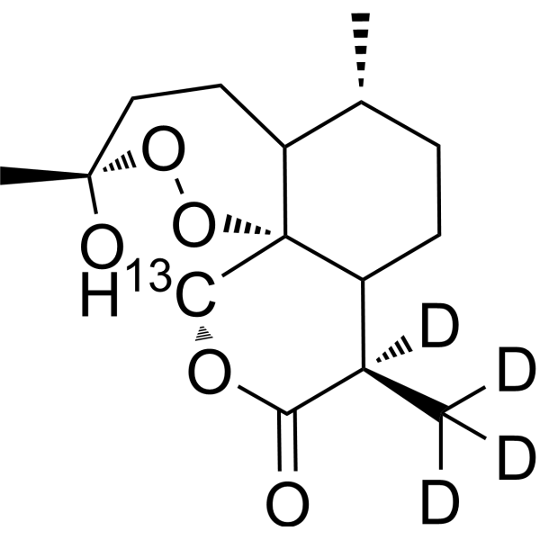 Artemisinin-<sup>13</sup>C,d<sub>4</sub> Chemical Structure