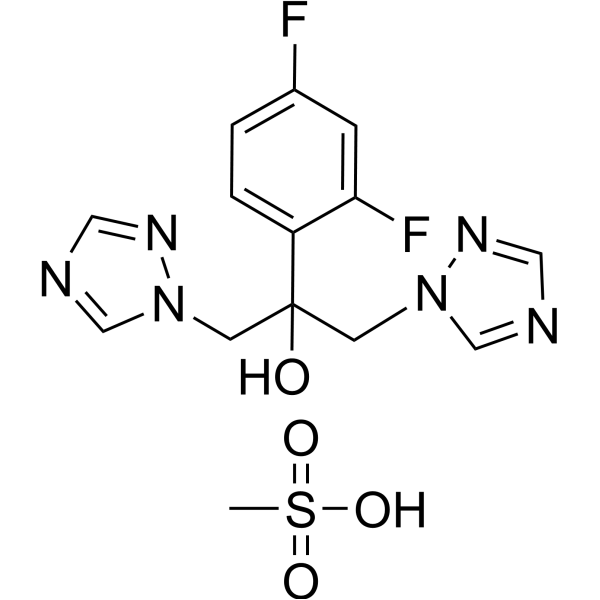 Fluconazole mesylate Chemical Structure