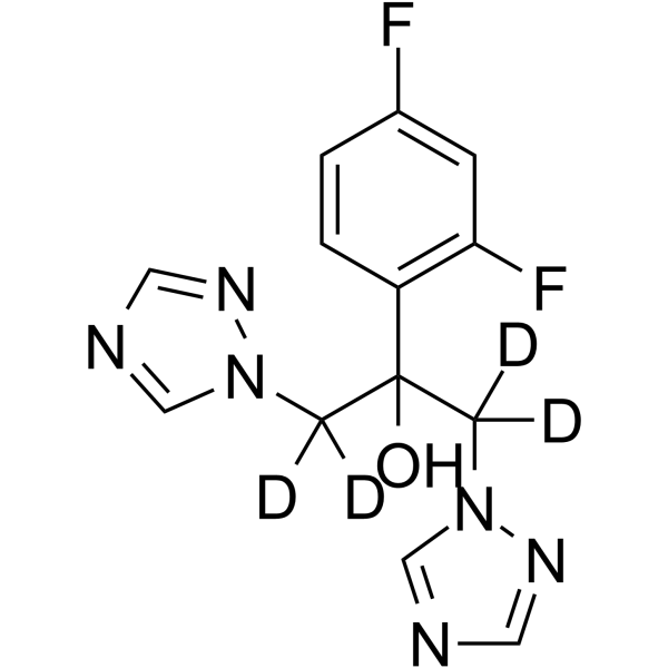 Fluconazole-d<sub>4</sub> Chemical Structure