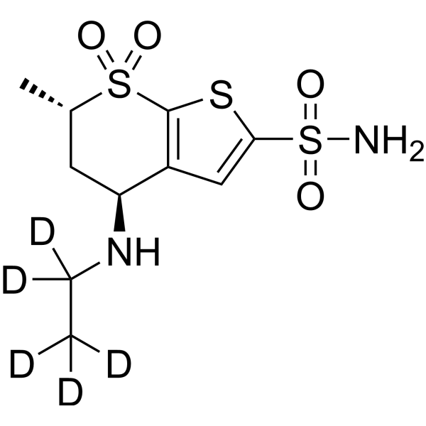 Dorzolamide-d<sub>5</sub> Chemical Structure
