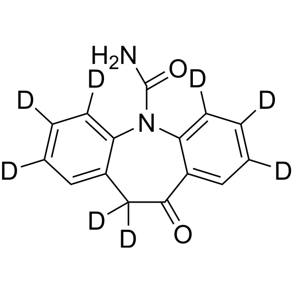 Oxcarbazepine-d<sub>8</sub> Chemical Structure