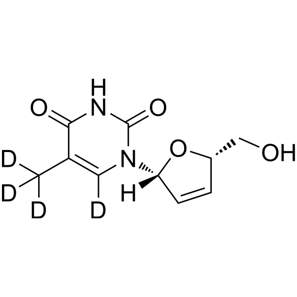 Stavudine-d<sub>4</sub> Chemical Structure