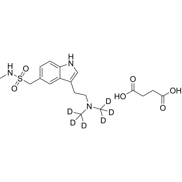 Sumatriptan-d<sub>6</sub> succinate Chemical Structure