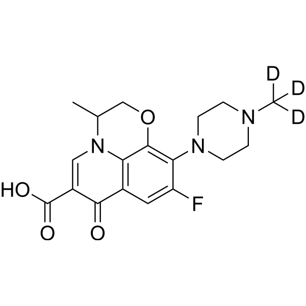 Ofloxacin-d<sub>3</sub> Chemical Structure