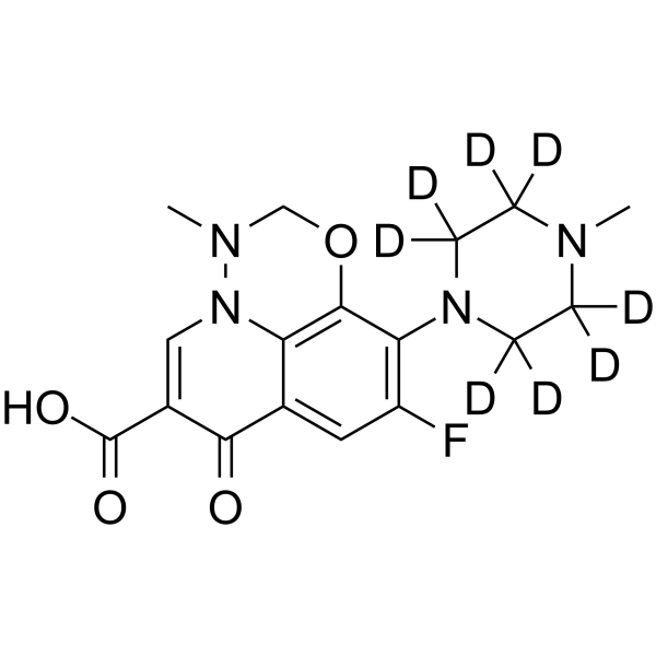 Marbofloxacin-d<sub>8</sub> Chemical Structure
