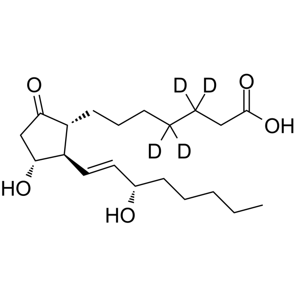 Prostaglandin E1-d<sub>4</sub> Chemical Structure
