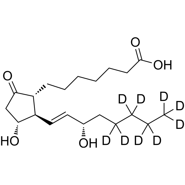 Prostaglandin E1-d<sub>9</sub> Chemical Structure