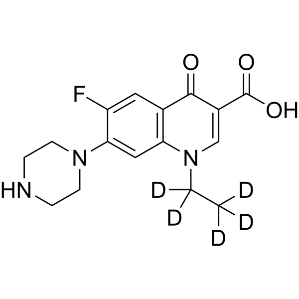 Norfloxacin-d<sub>5</sub> Chemical Structure